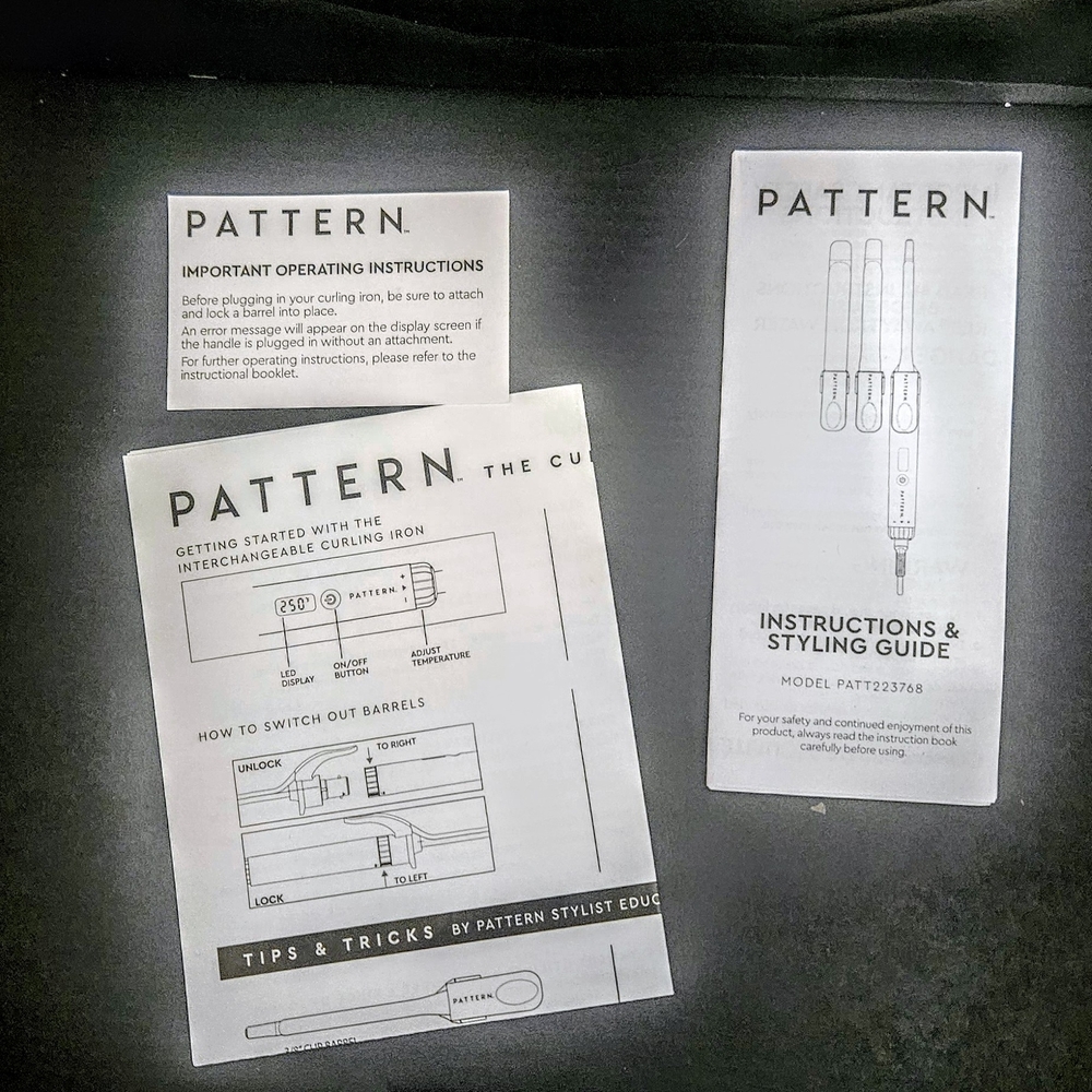 Pattern 3 in 1 Interchangeable Curling Iron Set - Picture 9 of 9